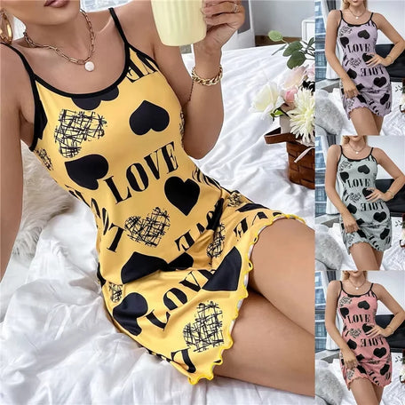 Dreamy Nights Halter Pyjama Dress