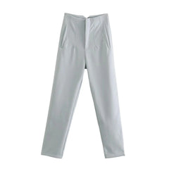 Women's High-Waist Pencil Trousers – Elegant Office & Formal Wear