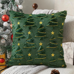 Plush Christmas Tree Cushion Cover, 45 x 45cm