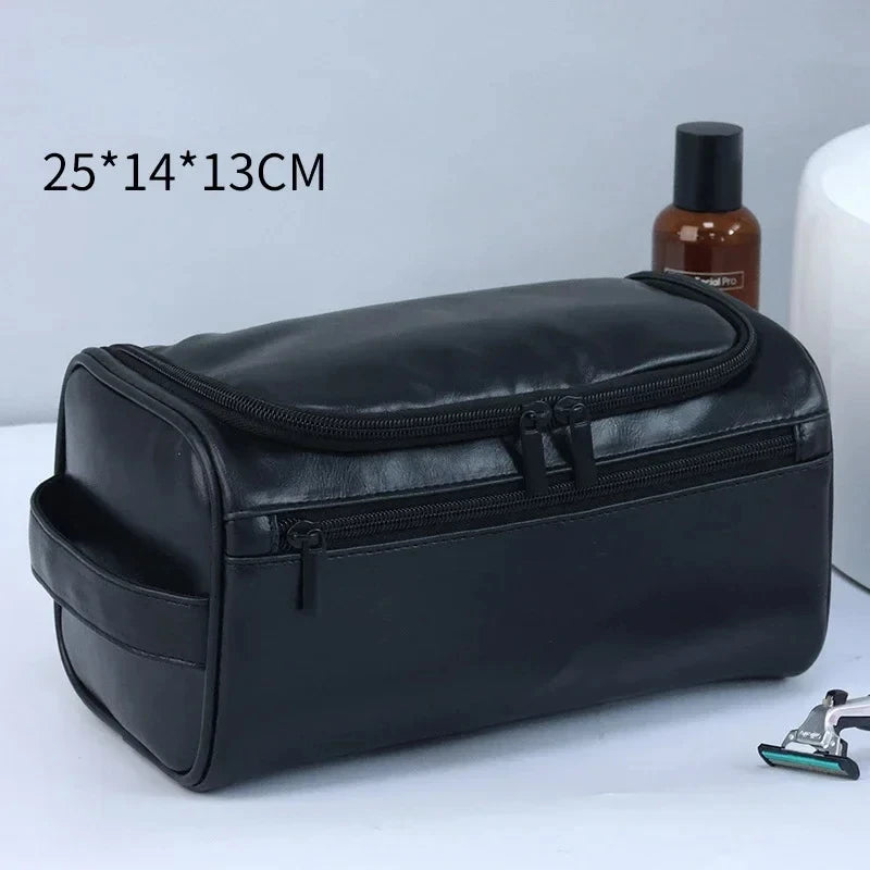 Hanging Toiletry Bag, Faux Leather or Canvas