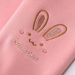 Girls' Fleece Lined Bunny Leggings