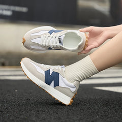 BreezeStep Women's Platform Sneakers – Lightweight Lace-Up Summer Trainers