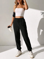 Women’s Solid Joggers – Casual Sweatpants for Autumn & Winter