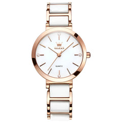 OLEVS Luxury Rose Gold Women's Ceramic Watch