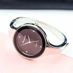 MOONBIFFY Minimalist Gold Cuff Women’s Quartz Watch