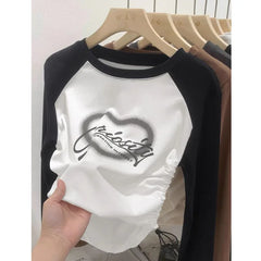 Girls' Long-Sleeve Cotton Tee – Soft & Stylish Everyday Wear
