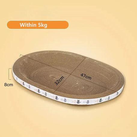 Corrugated cat scratcher bowl, Large, cats up to 5 kg