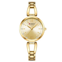 CURREN Luxury Quartz Watch with Rhinestones