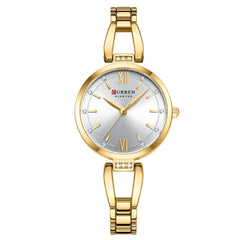 CURREN Luxury Quartz Watch with Rhinestones