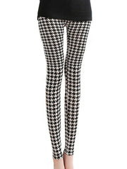 Women's High-Waisted Plaid Leggings – Push-Up Fitness & Casual Trousers
