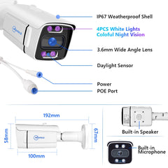 SecureVision Pro 8MP PoE Camera Kit