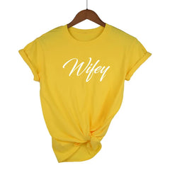 Hubby & Wifey Matching T-Shirt – Funny Casual Cotton Tee for Women