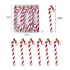 Red and White Candy Christmas Tree Decorations