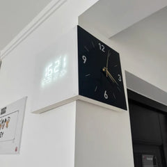 LuxeDual Two-Sided Silent Wall Clock