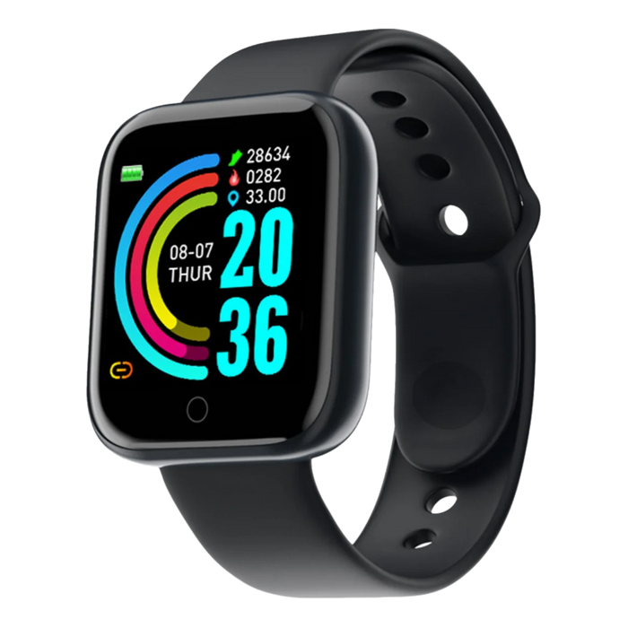 Smart Fitness Watch with Message Alerts, Kids Black
