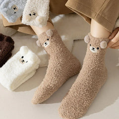 Women's Fluffy Teddy Bear Socks