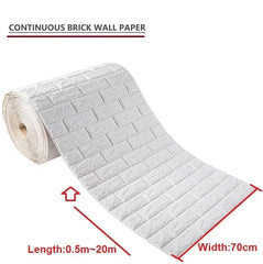VintageBrick™ 3D Foam Wallpaper