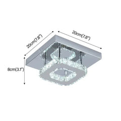 Modern Luxury Crystal Chandelier – LED Pendant Ceiling Light