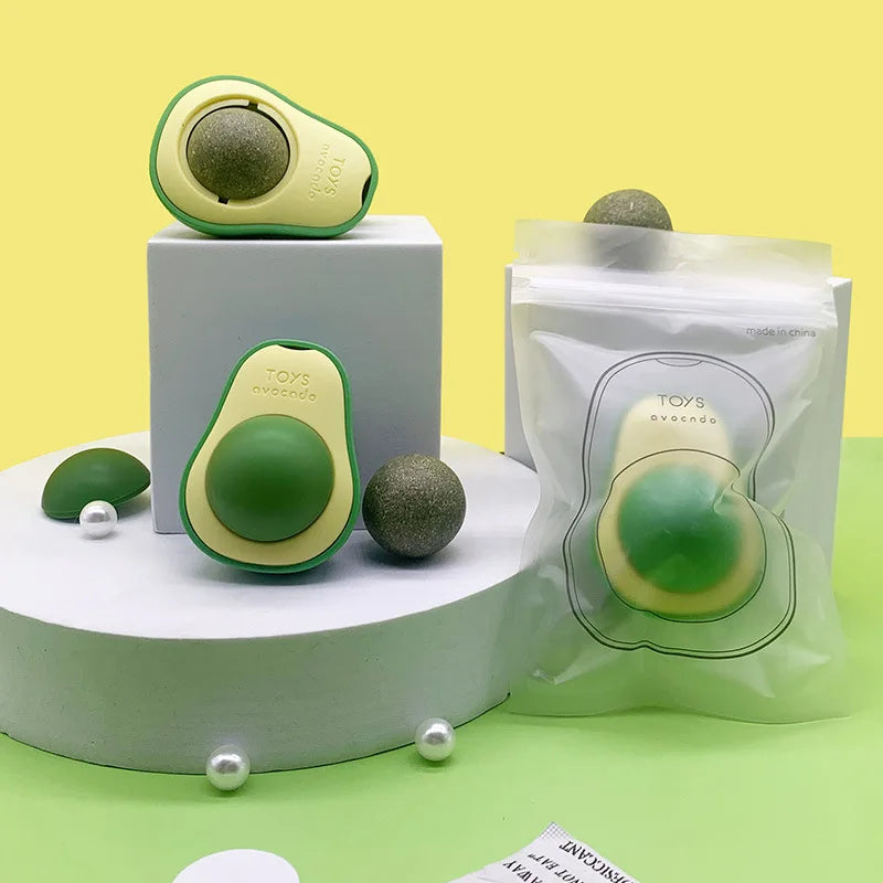 Avocado Catnip Ball Wall Toy