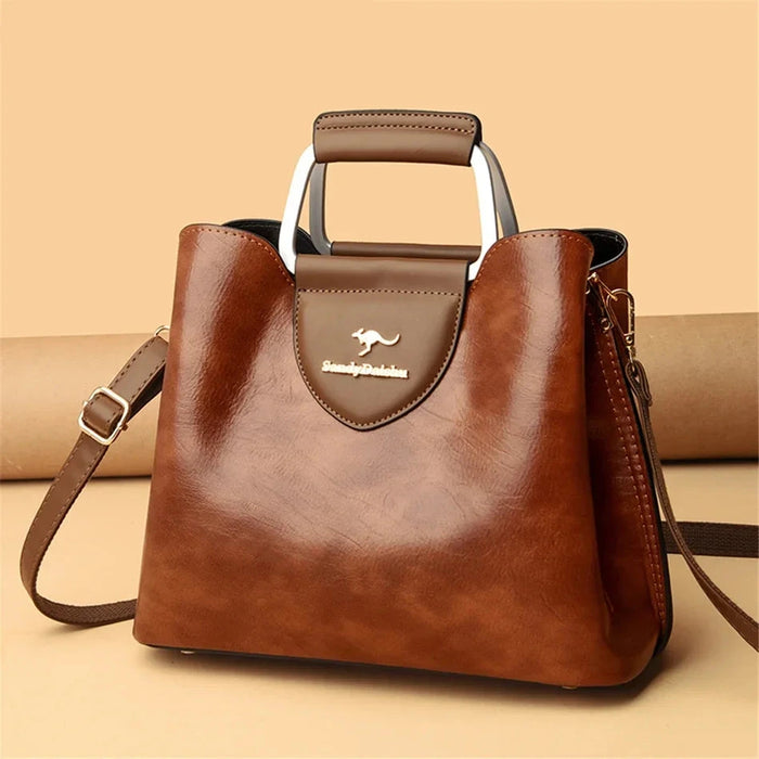 Luxury Microfiber Leather Tote, Women's Designer Shoulder & Handbag