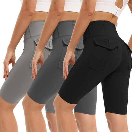 ElevateFit High Waist Yoga Shorts