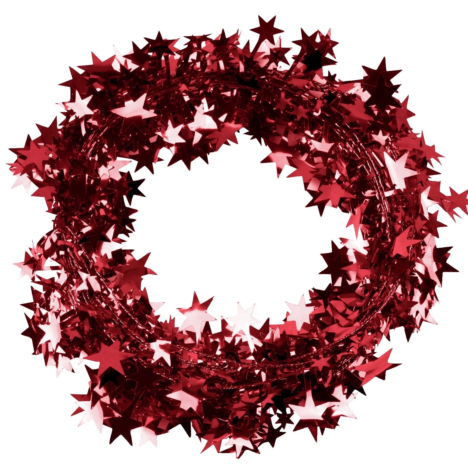 Star Tinsel Garland, 7.5 m