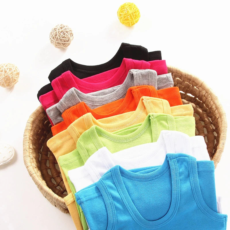 Kids' Cotton Vest Tops