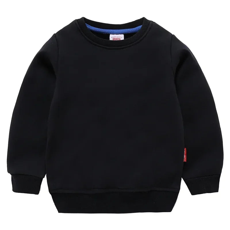 Kids' Cotton Crew Neck Sweatshirt, 10 Colours