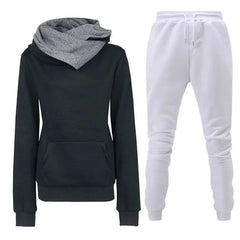 Women's Fleece-Lined Tracksuit – Hooded Sweatshirt & Joggers Set