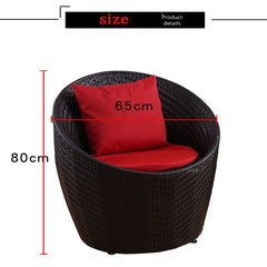 Modern Rattan Patio Set – 3-Piece Outdoor Furniture