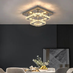 Modern Luxury Crystal Chandelier – LED Pendant Ceiling Light