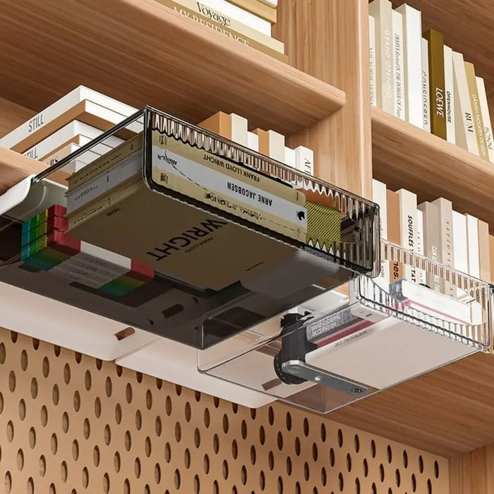 Under Desk Stick-On Storage Drawer, alternative view