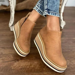 Elegant Step Women's Wedge Boots