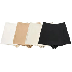 Women's Elegant Skort – High-Waisted Summer Skirt-Shorts for Casual & Party Wear