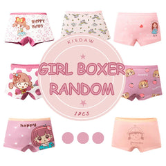 Girls' Cotton Boxer Briefs, Pack of 4
