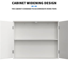 BRIEFNESS Wall & Floor Storage Cabinet – Adjustable Double-Door Unit