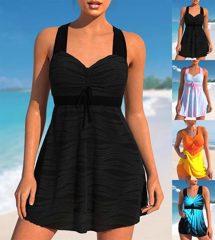 ShimmerWave, Women's Glitter Tankini & Triangle Shorts Set