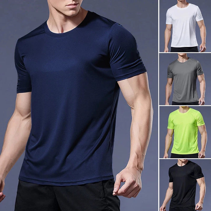 Men’s Breathable Quick-Dry Sports T-Shirt, Lightweight Gym & Running Top