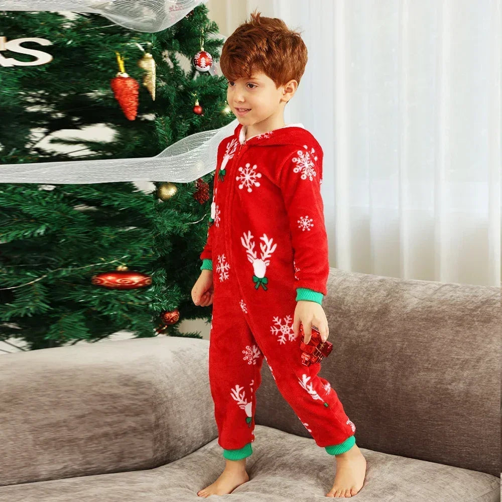 Flannel Warm Family Christmas Pyjamas Set