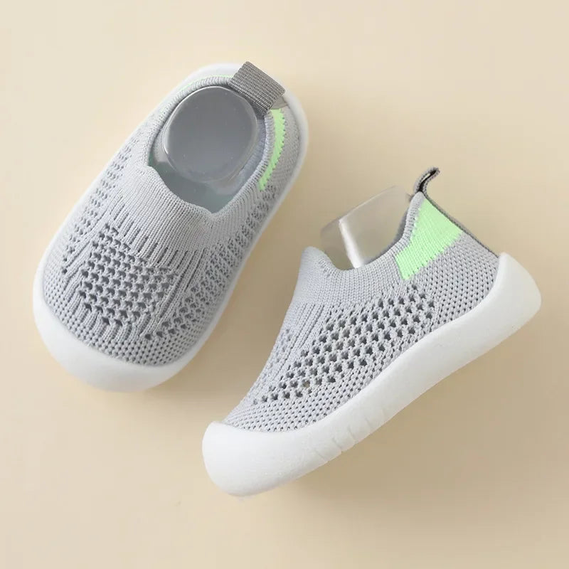 Baby and Toddler Knitted Slip-On Trainers