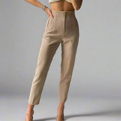 Women's High-Waist Pencil Trousers – Elegant Office & Formal Wear