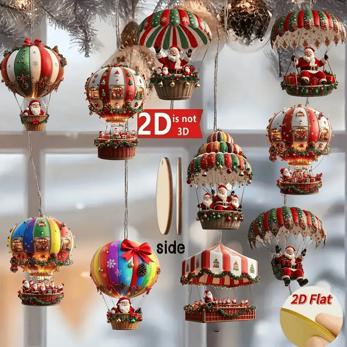 Wooden hot air balloon ornaments, photo 2