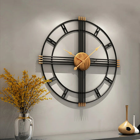 Nordic Luxe Silent Iron Wall Clock