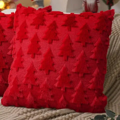 Plush Christmas Cushion Cover, 45 x 45 cm