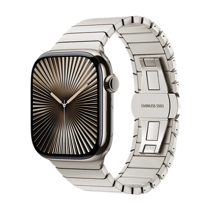 Stainless Steel Band for Apple Watch, Business Metal Strap