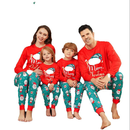 Festive Family Christmas Pyjamas Set - Santa Style