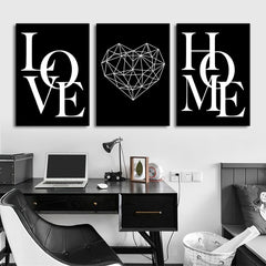 Nordic Love Canvas Art Set
