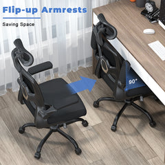 ErgoElite Mesh Office Chair – Adjustable High-Back Executive Seat with 3D Lumbar Support