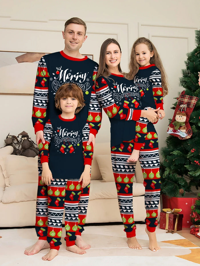 Cartoon Print Family Christmas Pyjamas, Matching Sets, Baby to 3XL