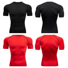 Men’s Compression Running T-Shirt – Quick-Dry Tight-Fit Gym & Training Top